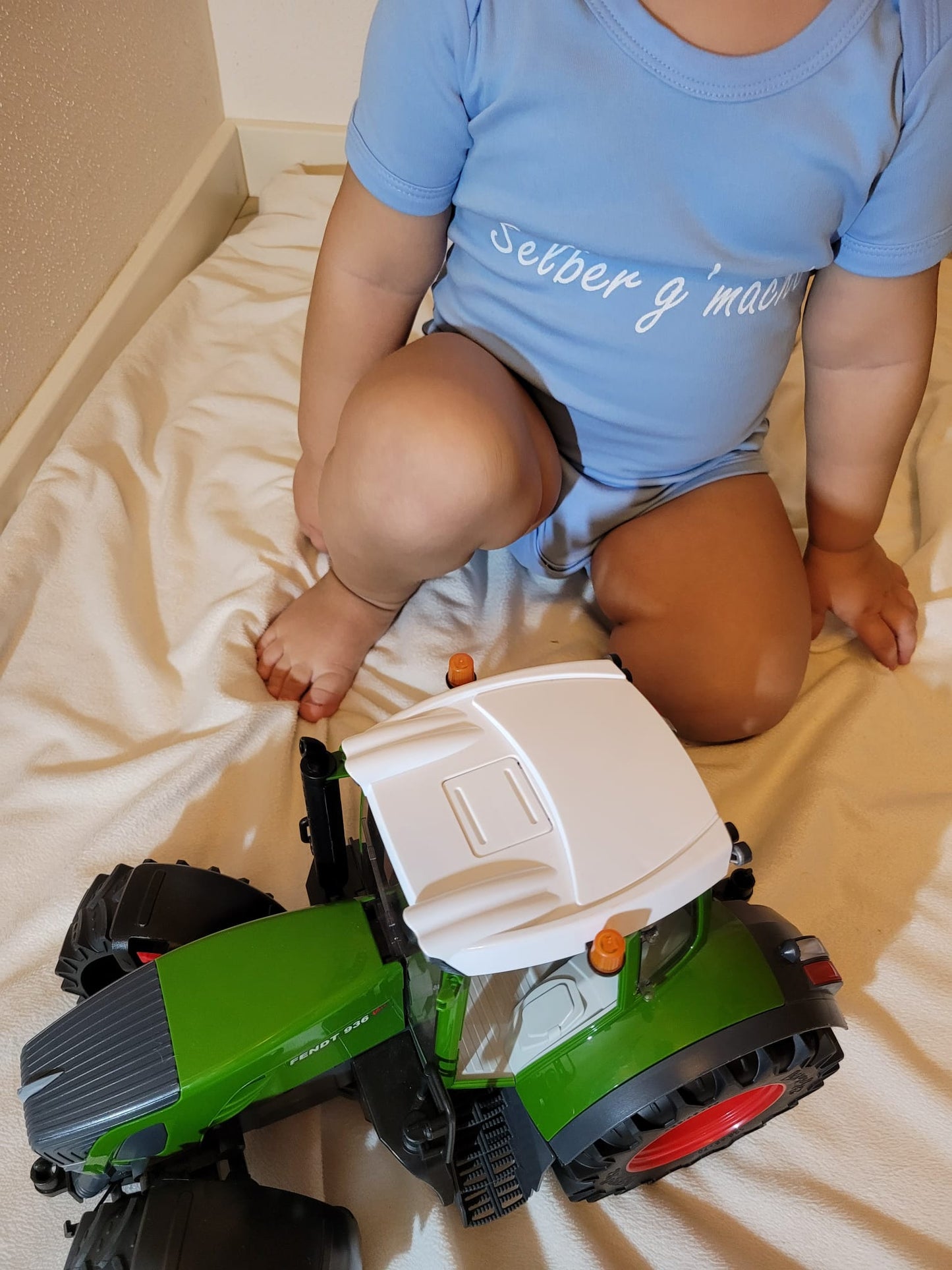 Baby Bio-Kurzarm Body, Hellblau