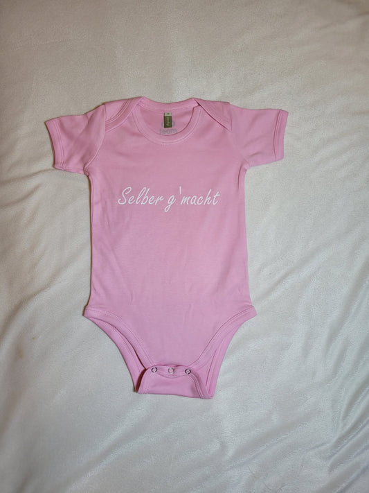 Baby Bio-Kurzarm Body, Hellrosa