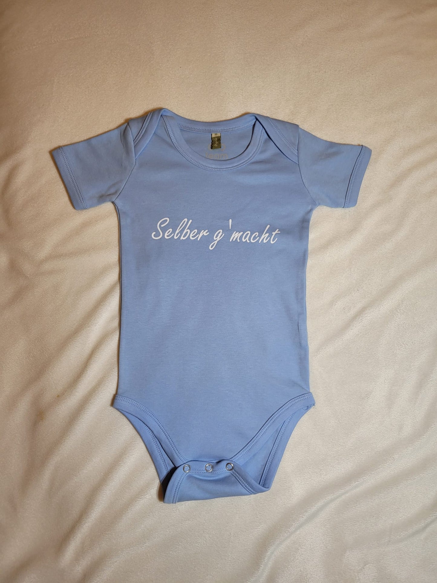 Baby Bio-Kurzarm Body, Hellblau