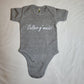 Baby Bio-Kurzarm Body, grau meliert