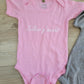 Baby Bio-Kurzarm Body Zweier Set Rosa/Grau