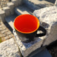 Tassen mit Logo SELBER G`MACHT wenn´s guad g´macht is... Innen Orange 🍊